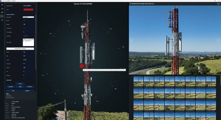Inserción de objetos 3D en una torre con TAMS